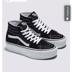 Women’s high top platform Vans